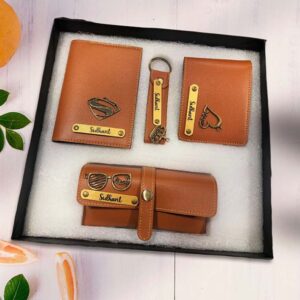 Customized Man Wallet Combo Tan Color