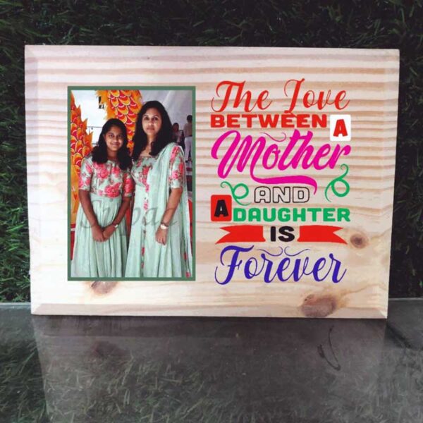 Customized-UV-Color-Printed-Wooden-Photo-Plaque-Frame-Best-Mother-11x8-Ich